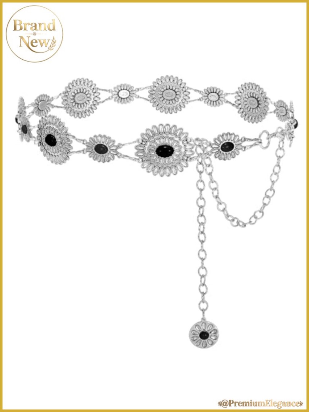 Concho Chain Waist Belt Boho Western Cowgirl